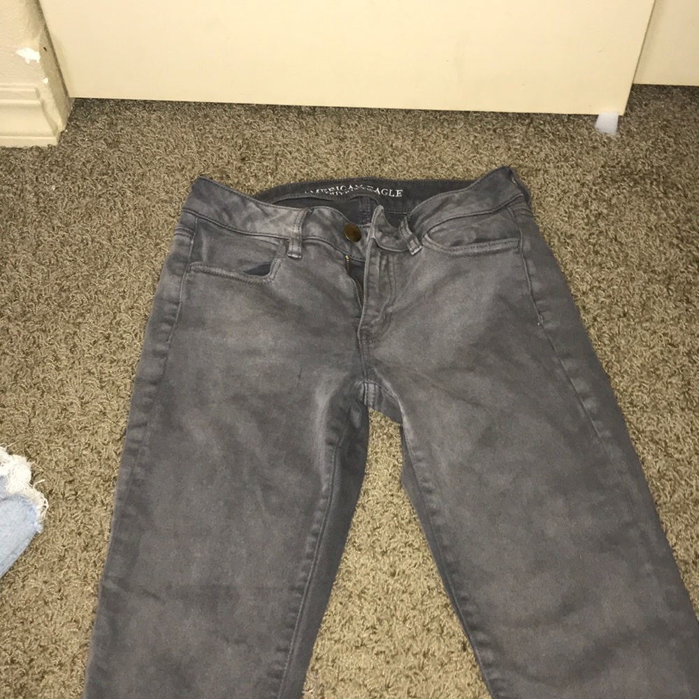 Grey Old Navy Jeans Super Stretch